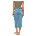 Юбка Vero Moda Natalie denim skirt, синий - фото 2