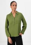 Блуза TOM TAILOR BLOUSE STRUCTURED SOLID, Deep Ivy Green/Green - фото 4