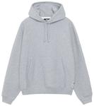 Худи Stussy Fleece Raglan Hoodie 'Grey Heather', серый - фото