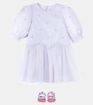 Вышитое платье Stella McCartney Kids, Glicine / Embroidery - фото 2