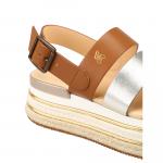 Hogan H432 Кожаные сандалии на платформе, коричневый - фото 7