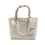 MICHAEL KORS Сумка Jet Set Leather, шоппер, мини-клатч Vanilla White - фото 8