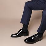 Мужские черные туфли BOSSSUNWEN - фото 8