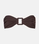 Верх бикини-бандо Karla Colletto, коричневый - фото