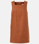 Льняное платье Rio с прямым силуэтом Posse, Chestnut - фото