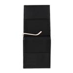 Мужской зажим для денег и кошелек из овчины CTM, черный - фото 3