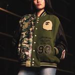 A BATHING APE Куртка унисекс зеленый, Green - фото 4