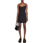 Мини-платье с пряжкой на бретели Acne Studios, черный - фото 4