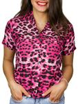 Блуза King Kameha Leopard, розовый - фото