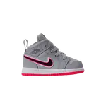 Кроссовки Air Jordan Air Jordan 1 Mid TD 'Wolf Grey Pink', серый - фото