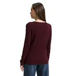 Свитер Tom Tailor Front Logo Coin v neck, фиолетовый - фото 2