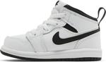 Кроссовки Air Jordan 1 Mid TD 'White Black', белый - фото 3