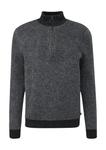 Водолазка QS Sweater, цвет black/mottled black - фото