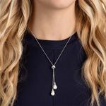 Swarovski Оригинальное ожерелье женское белое - фото 5