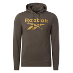 Толстовка Reebok RI FT Big Logo OTH Hood, зеленый - фото