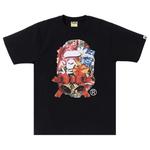 Футболка BAPE Christmas Ape Head Tee 'Black' - фото