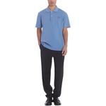 Поло с вышивкой лисьей головы bold fox Maison Kitsune, синий - фото 5