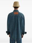 Jil Sander джинсовая рубашка с длинными рукавами, синий - фото 4