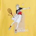 Футболка женская лиловая голубая желтая FILA - фото 6