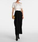 Футболка Dida из шелкового атласа Max Mara, Bianco Seta - фото 2