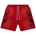 Шорты Hellstar Flame Shorts Red, красный - фото