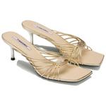 Сандалии женские 73Hours на каблуке, золотой - фото 3