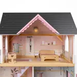 Детская кукла Eurekakids Wooden house with elevator doll, коричневый - фото 7