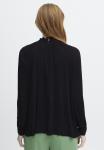 Блузка ICHI с воротником, черный - фото 3