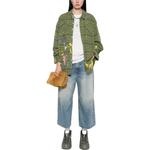 Рубашка с эффектом брызг краски R13, зеленый - фото 3