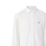 Рубашка мужская белая Burberry, белый - фото 4