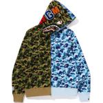 Бейп абс отдельный акула худи на молнии A BATHING APE, розовый - фото 10