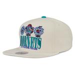 Кепка NBA CHARLOTTE HORNETS REFRAME RETRO SNAPBACK CAP Mitchell And Ness, цвет Off Weiß - фото