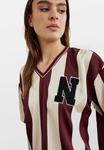 Футболка Noella Print T-shirt, Mahogany Ivory Stripe/Brown - фото 3