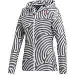 Куртка Adidas женская бело-черная - фото