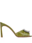 Сандалии Trompette 85 мм Roger Vivier, зеленый - фото