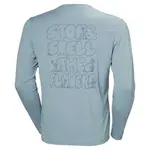 Лонгслив Helly Hansen Skog Graphic Tee, синий - фото 4