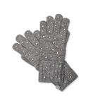 Перчатки Guess в горошек, серый - фото