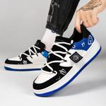 Кроссовки JEANSWEST Skateboarding Shoes Unisex Low-top, белый/синий - фото 28