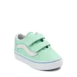 Обувь для скейтбординга Vans Old Skool V Glitter — для малышей, синий - фото 6