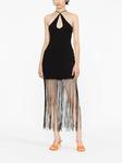 ROTATE платье с бахромой и вырезами, черный - фото 2