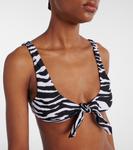 Бикини в полоску зебры The Attico, White/ Black - фото 4