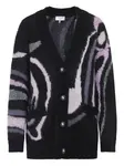 Кардиган с абстрактным узором Pucci, черный - фото