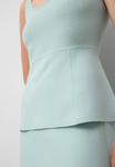 Топ ADOLFO DOMINGUEZ Top, Sea Water Green/Light Green - фото 4