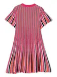 Полосатое платье в рубчик Missoni Kids, розовый - фото 2