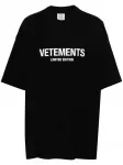 Футболка с логотипом VETEMENTS, черный - фото