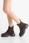 Ботильоны на платформе aya Woden, Chocolate - фото
