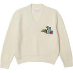 LACOSTE Свитер женский белый - фото