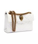 Кожаная сумка через плечо mini kensington Kurt Geiger, белый - фото 4