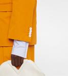 Блейзер из хлопкового поплина Plan C, Apricot - фото 5