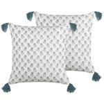 Декоративные подушки набор из 2-х штук Beliani, белый - фото